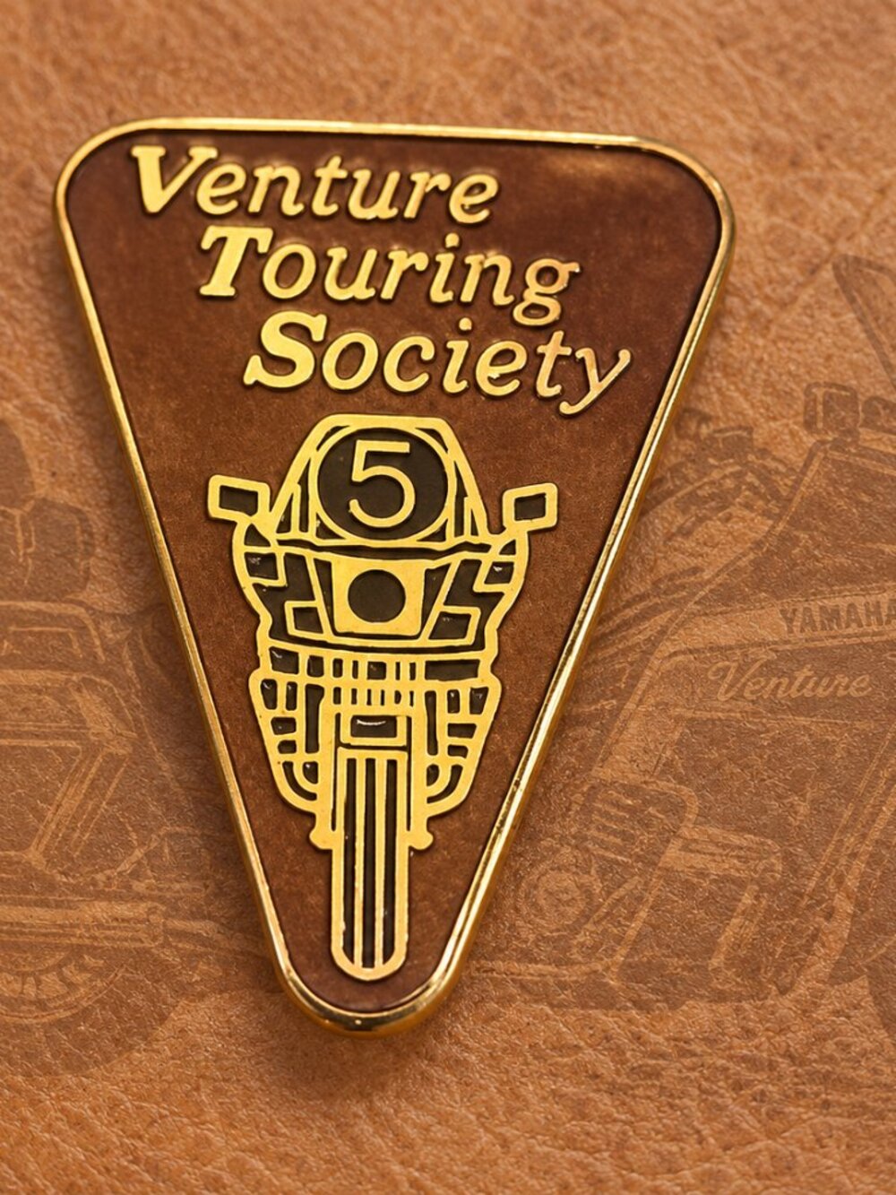 Yamaha Venture Touring Society Motorcycle Club Vintage Lapel Pin - 5 Year Award